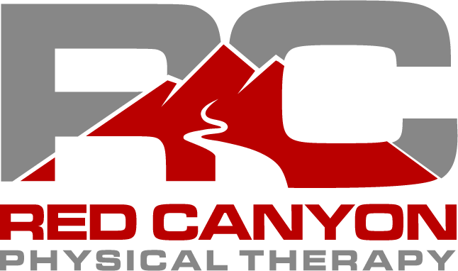 Red Canyon Physical Therapy Logo in Red and Grey Color