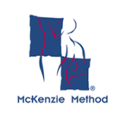 McKenzie Method Logo in Blue Color on a White Background