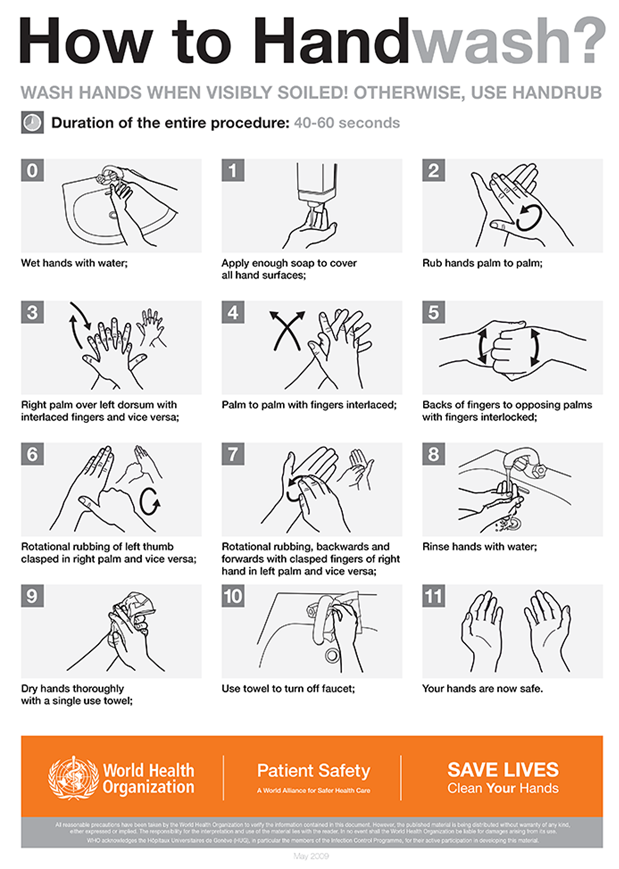 physical therapy hand washing